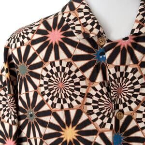 Ice cream BBC Mens 2XL Shirt Linen Button Short Sleeve billionaire boys club